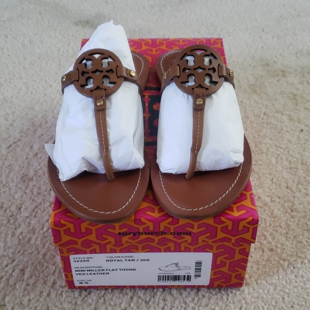 Tory burch mini Miller flat thong.
